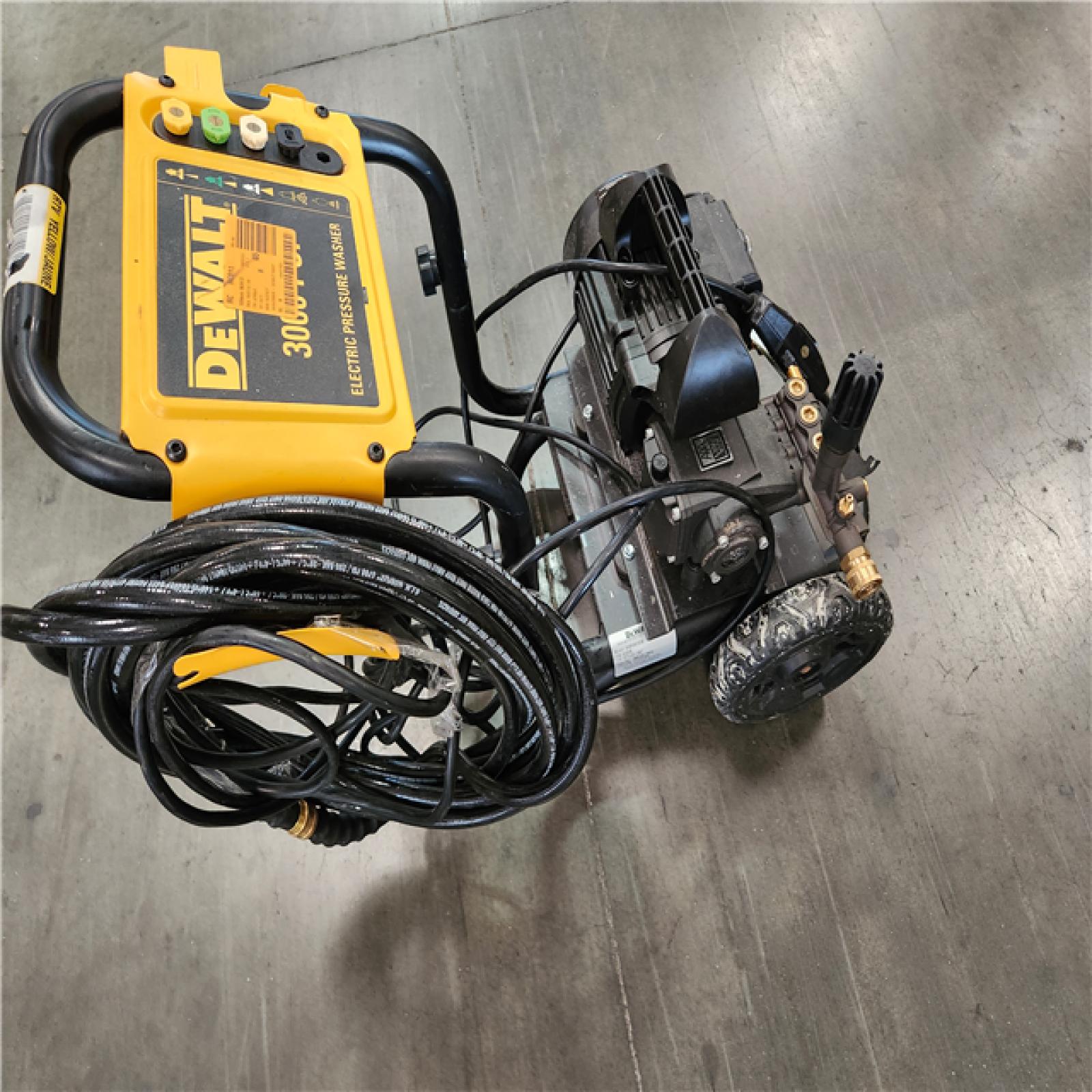 California AS-IS Dewalt 3000 PSI 1.0 GPM Cold Water Electric Pressure Washer w/ AAA Triplex Pump