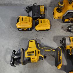 HOUSTON LOCATION - AS-IS DEWALT 4 TOOL COMBO KIT W/ (2) BATTERY & CHARGER