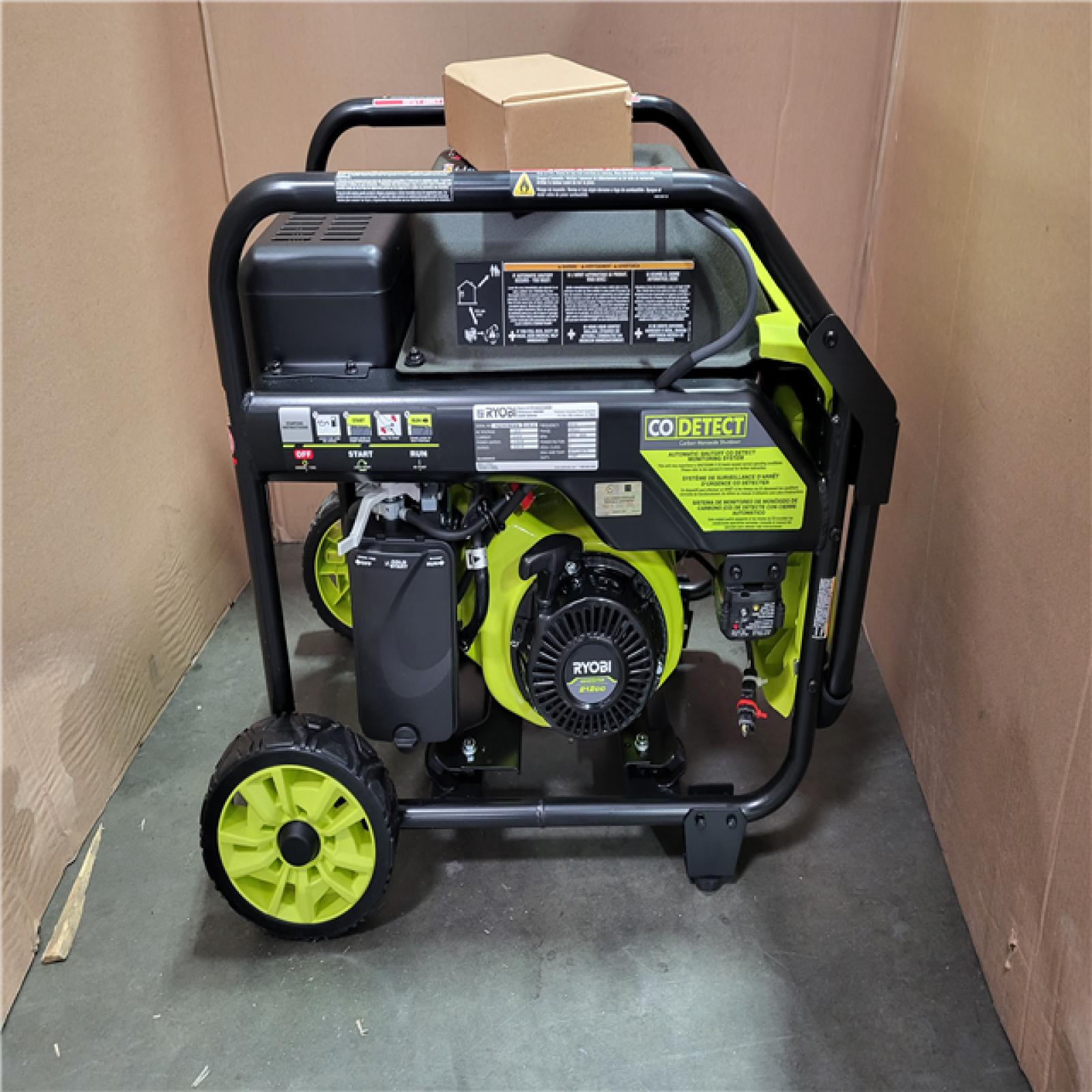 CALIFORNIA AS-IS RYOBI 4000 STARTING WATTS EASY START INVERTER GENERATOR