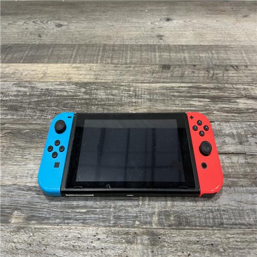 AS-IS Nintendo Switch with Neon Blue and Neon Red Joy-Con