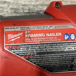 AS-IS Milwaukee 2744-20 M18 FUEL 21-Degree Cordless Framing Nailer (Tool Only)