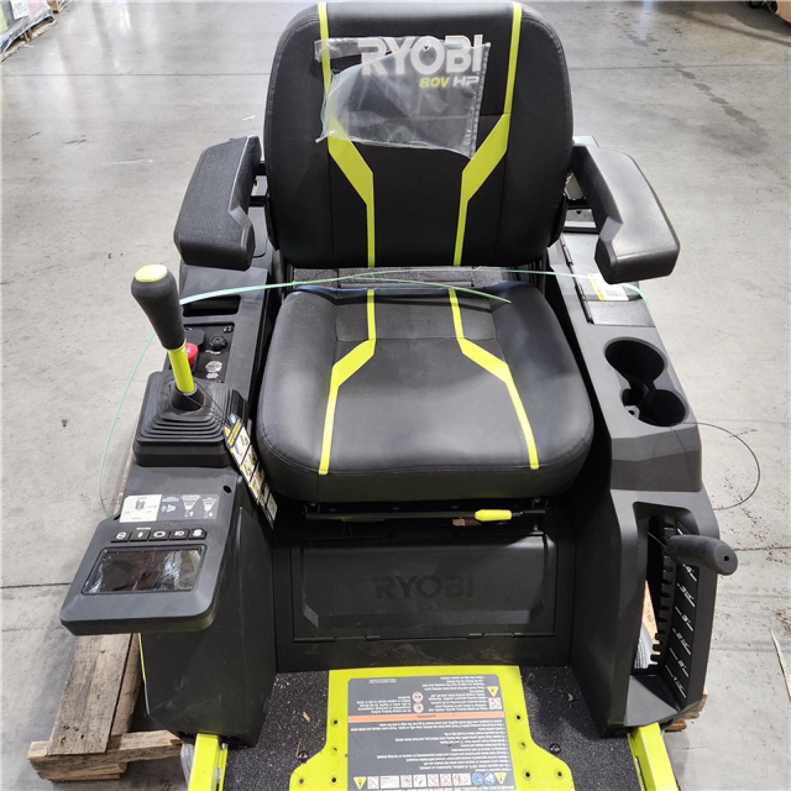 DALLAS LOCATION - AS-S RYOBI 80V HP Brushless 30 in. Battery Electric Cordless Zero Turn Riding Mower