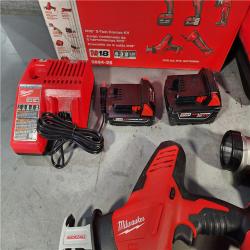 HOUSTON LOCATION - AS-IS (APPEARS LIKE NEW) M18 18V Lithium-Ion Cordless Combo Kit (5-Tool) with (2) Batteries, Charger and Tool Bag