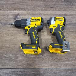 AS-IS 20V MAX XR Hammer Drill and ATOMIC Impact Driver 2 Tool Cordless Combo Kit with (2) 4.0Ah Batteries, Charger, and Bag