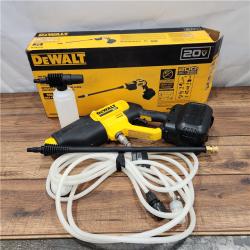 AS-IS DEWALT 20V MAX 550 PSI 1.0 GPM Cold Water Cordless Battery Power Cleaner with 4 Nozzles (Tool Only)