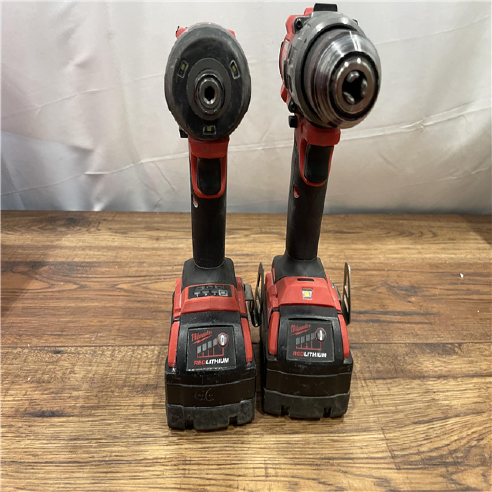 AS-IS Milwaukee M18 FUEL 18V Lithium-Ion Brushless Cordless Hammer Drill and Impact Driver Combo Kit