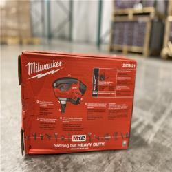 NEW! - Milwaukee M12 12-Volt Lithium-Ion Cordless Palm Nailer Kit with One 1.5Ah Battery, Charger and Tool Bag