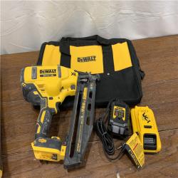 AS-ISDeWalt DCN660D1 20V 16 Gauge Cordless Angled Finish Nailer Kit W/ 2Ah Battery