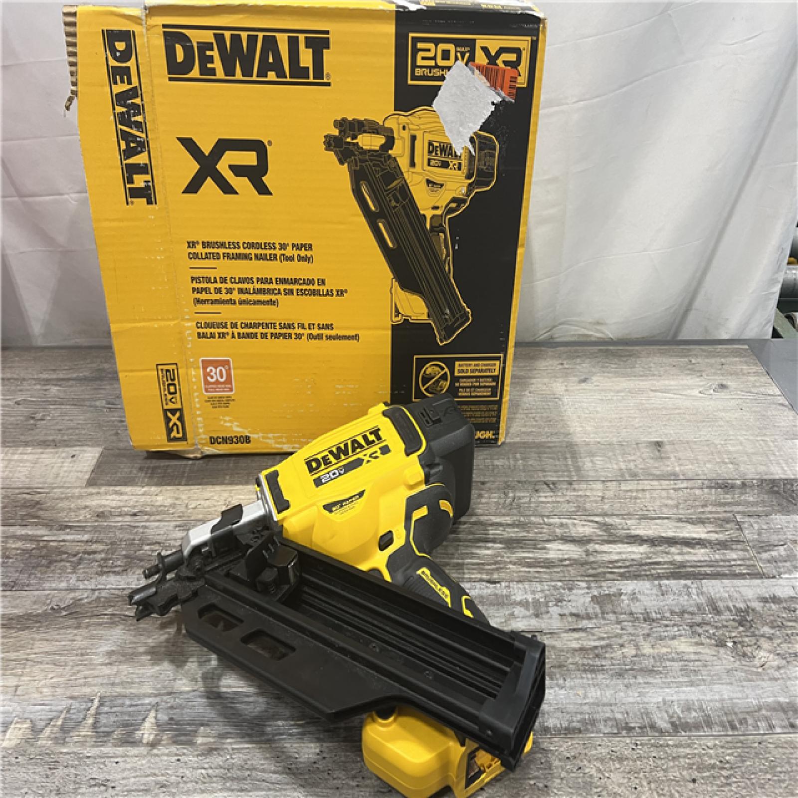 AS-IS DEWALT 20-Volt 30Â° Cordless Framing Nailer (Tool-Only)