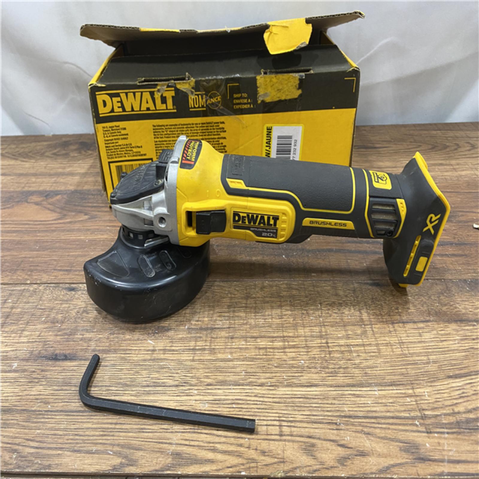 AS IS DeWalt DCG405B 20V Max XR 4.5-Inch Slide Switch Small Angle Grinder (Tool Only)