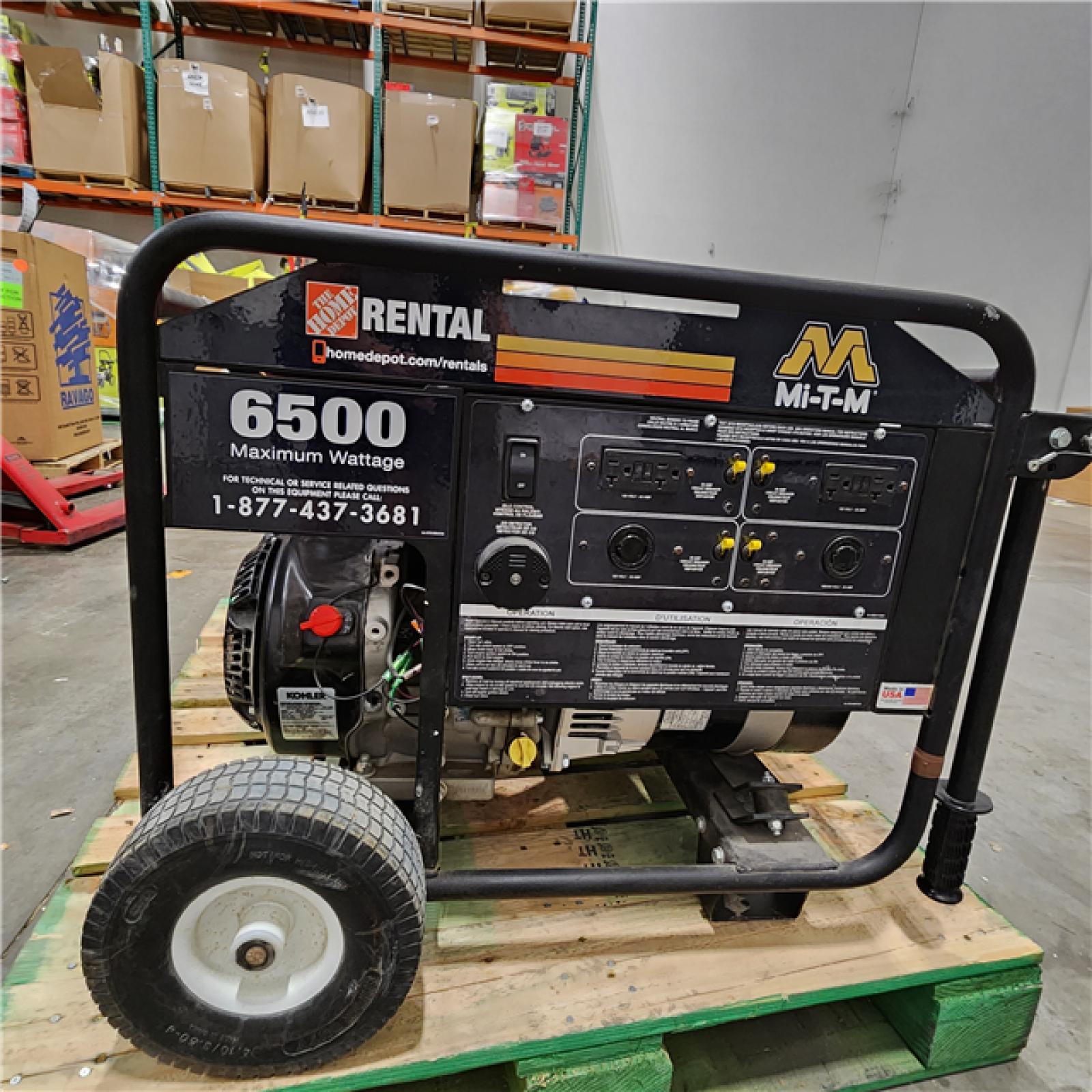 Dallas Location - As-Is 6,500-Watt Gasoline Powered Portable Generator(Lot Of 2)