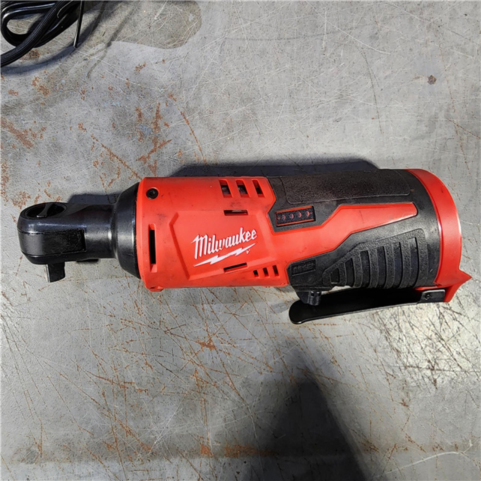 HOUSTON LOCATION - AS-IS M12/M18 12/18V Lithium-Ion Cordless 3/8 in. Ratchet and 1/2 in. High Torque Impact Wrench with Friction Ring Combo Kit