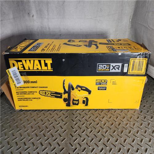 HOUSTON LOCATION - AS-IS (APPEARS LIKE NEW) Dewalt 7605686 12 in. 20V Battery Powered Chainsaw