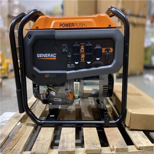 DALLAS LOCATION - Generac GP 6500-Watt Recoil Start Gas-Powered Portable Generator, 49-ST/CSA