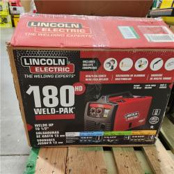 Dallas Location - As-Is Lincoln Electric Weld-Pak 180 Amp MIG Flux-Core Wire Feed Welder