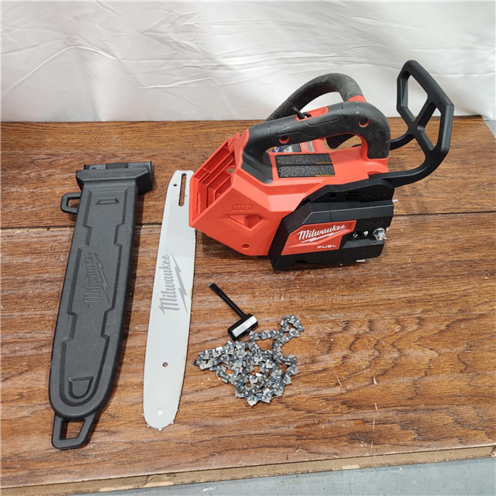 AS-IS Milwaukee Tool 2826-20T M18 FUEL 14  Top Handle 18-Volt Lithium-Ion Brushless Electric Cordless Chainsaw (Tool-Only)