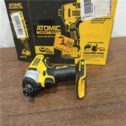 AS-ISDEWALT ATOMIC 20V MAX* Brushless Cordless Compact 1/4 in. Impact Driver Kit