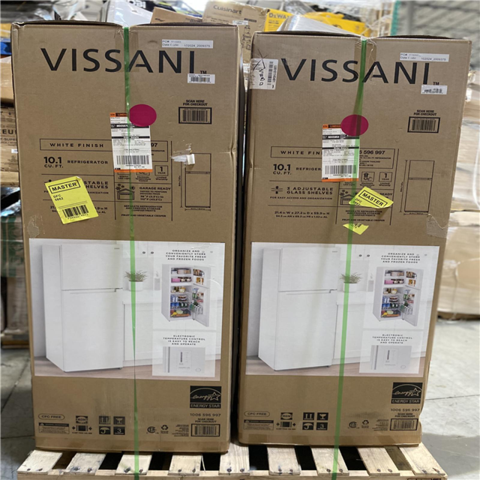 DALLAS LOCATION - VISSANI 10.1 REFRIGERATOR PALLET - (2 UNITS)