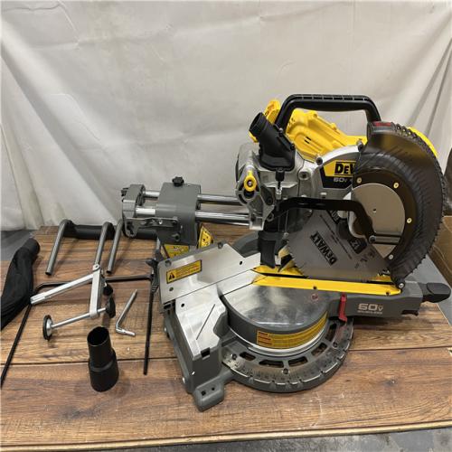 AS IS DEWALT 60V Lithium-Ion 12 in. Cordless Sliding Miter Saw (Tool Only)