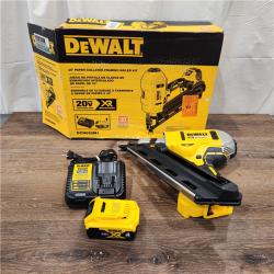 AS-IS DeWalt 20V MAX Brushless Cordless 2-Speed 30° Paper Collated Framing Nailer Kit