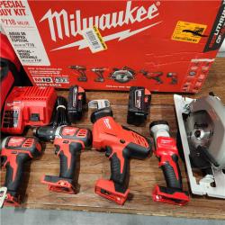 AS-IS Milwaukee M18 18-Volt Lithium-Ion Cordless Combo Tool Kit (5-Tool) with (1) 3.0Ah and (1) 1.5Ah Battery, (1) Charger, (1) Tool Bag