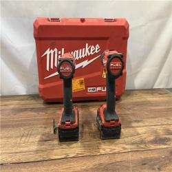 AS-IS Milwaukee M18 FUEL 18V Lithium-Ion Brushless Cordless Hammer Drill and Impact Driver Combo Kit (2-Tool) with 2 Batteries