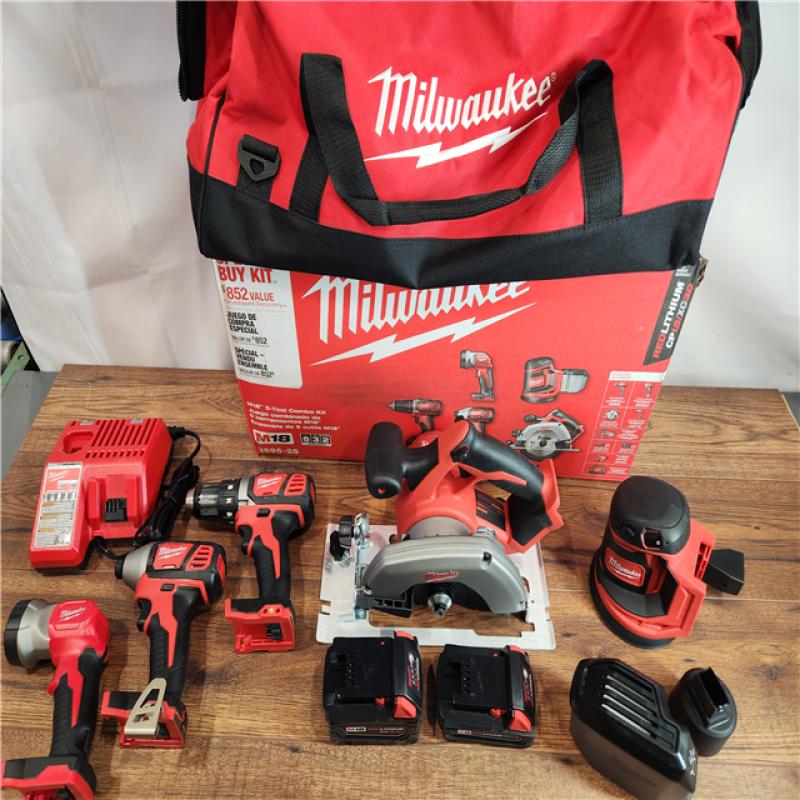 Milwaukee Tool M18 18V Lithium-Ion Cordless Combo Kit (5-Tool