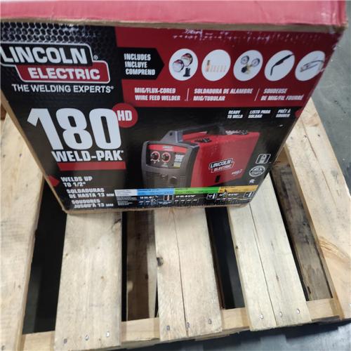 California AS-IS Lincoln Eletectric 180 Amp Weld Pak 140 HD