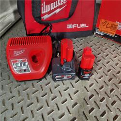 HOUSTON LOCATION - AS-IS (APPEARS LIKE NEW) Milwaukee 3497-22 12V Brushless Hammer Drill and Impact Driver Combo Kit