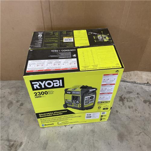 Houston location AS-IS RYOBI 2,300-Watt Recoil Start Bluetooth Super Quiet Gasoline Powered Digital Inverter Generator with CO Shutdown Sensor