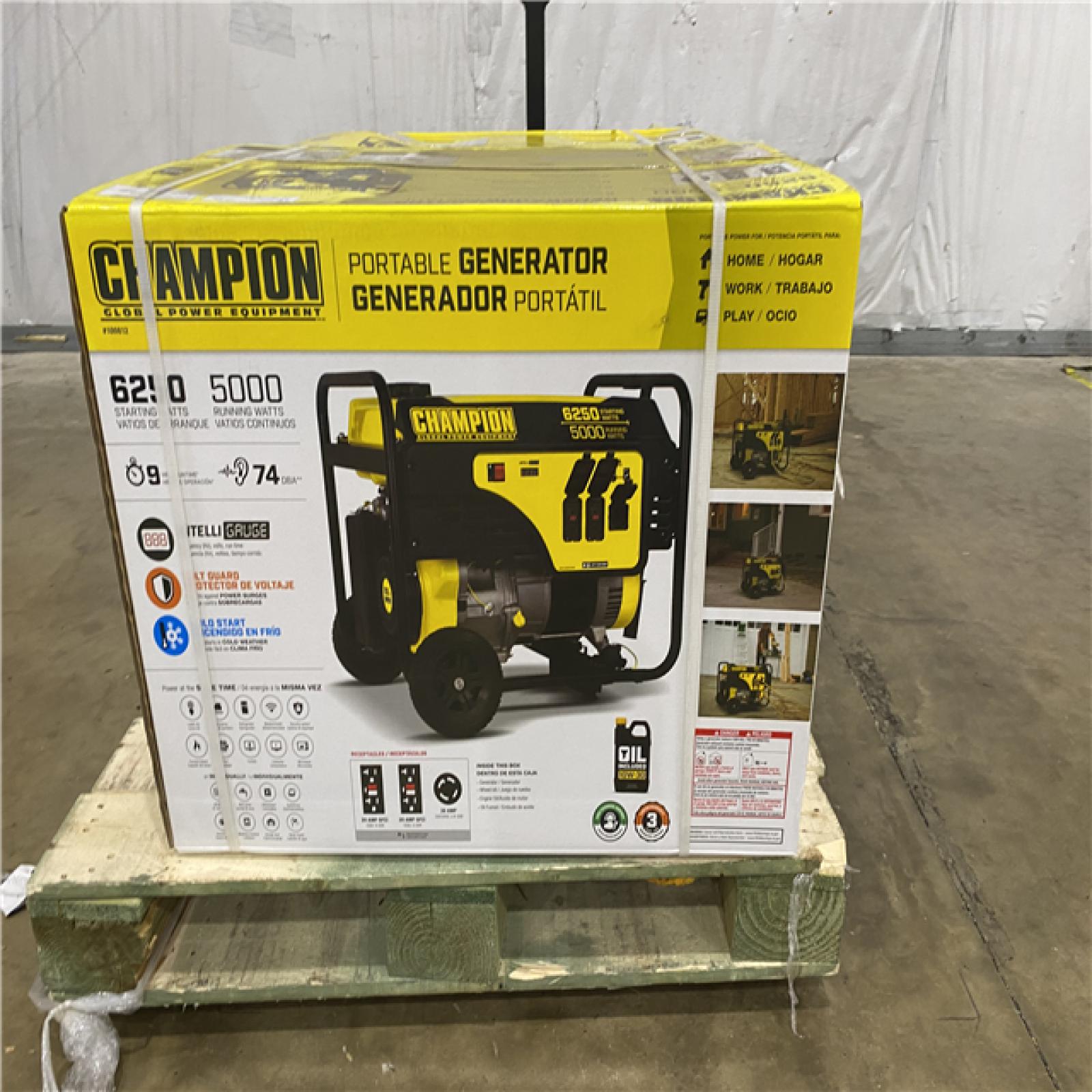 Houston Location AS IS - Champion Generator 6250 Watts