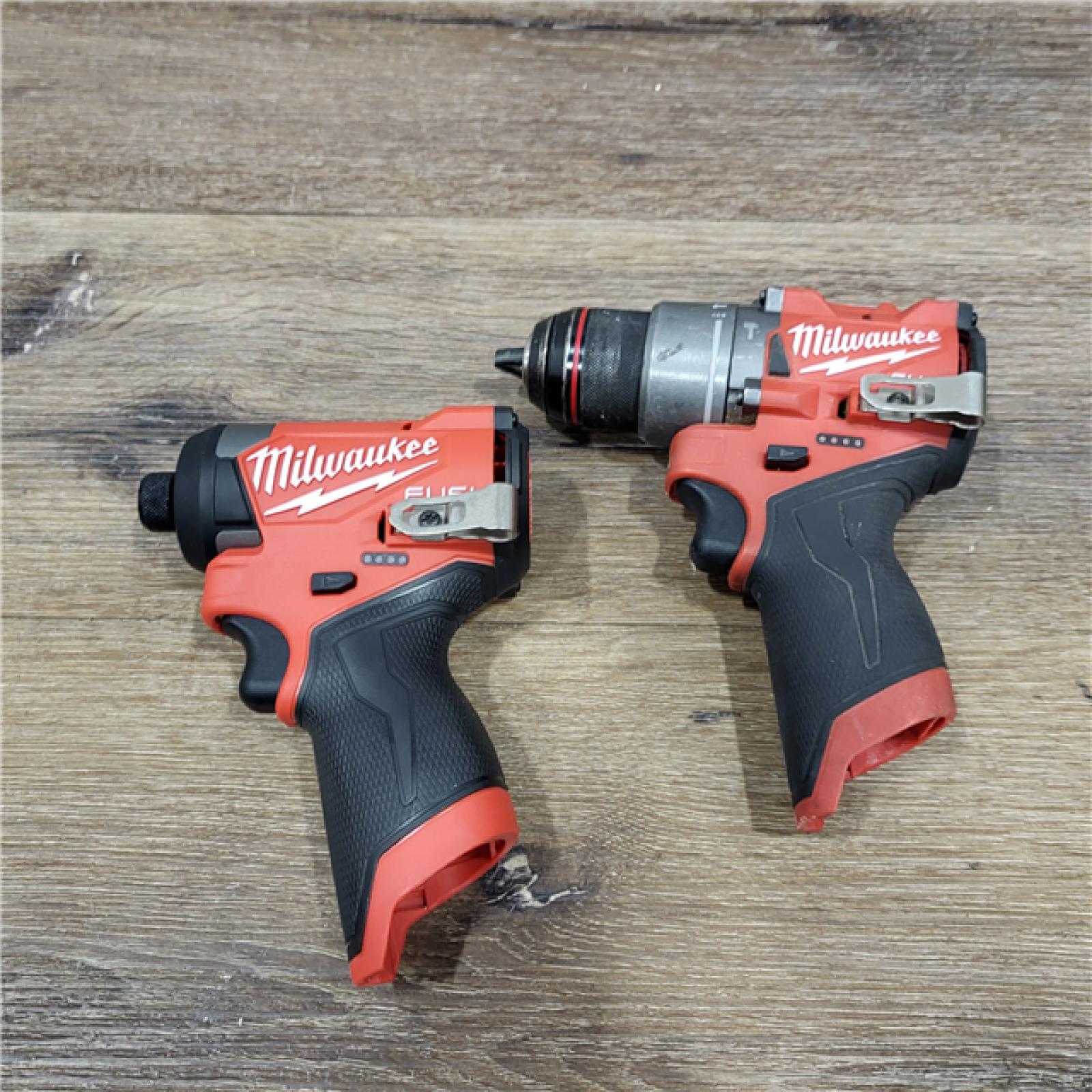 AS-IS Milwaukee 3497-22 12V Brushless Hammer Drill and Impact Driver Combo Kit