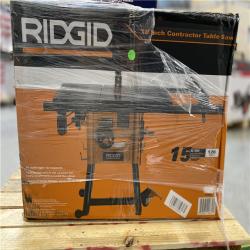 DALLAS LOCATION NEW! -RIDGID 10 in. Contractor Table Saw with Cast Iron Top