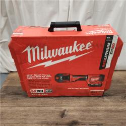 AS-IS M18 18V Lithium-Ion Cordless Short Throw Press Tool Kit with 3 PEX Crimp Jaws (2) 2.0 Ah Batteries and Charger