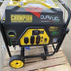 Houston Location - AS-IS Champion Dual Fuel 7,850 Starting Watts 6,250 Running Watts