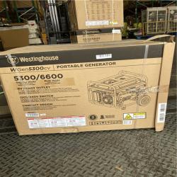 NEW! - Westinghouse 6,600/5,300-Watt Gas Powered Portable Generator with Recoil Start, 30A 120/240V Outlet