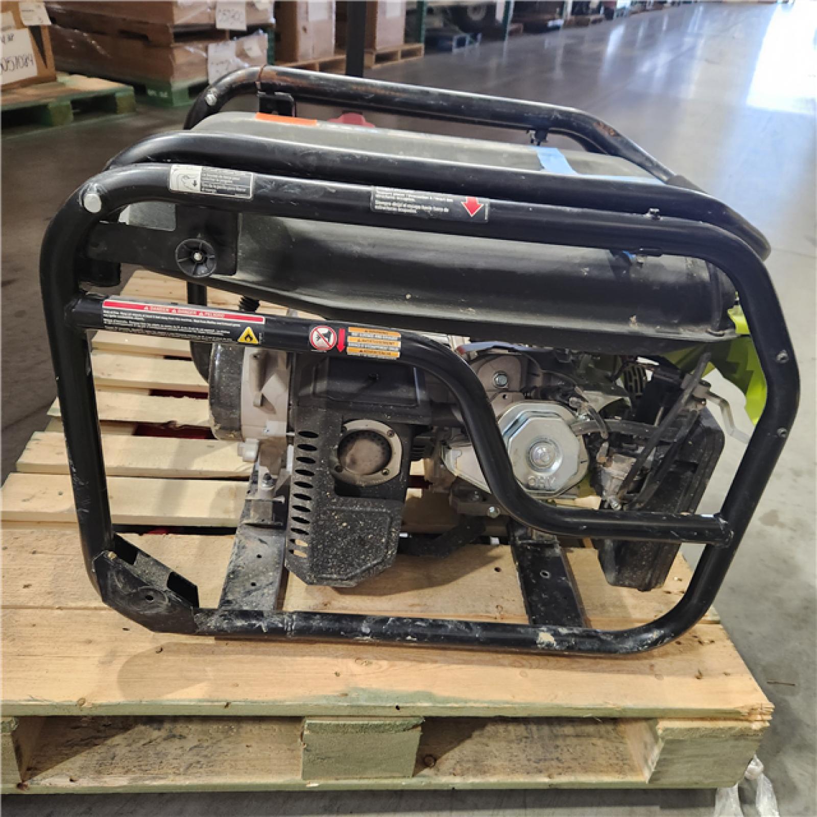 Dallas Location - As-Is RYOBI 6500-Watt Gasoline Powered Portable Generator .