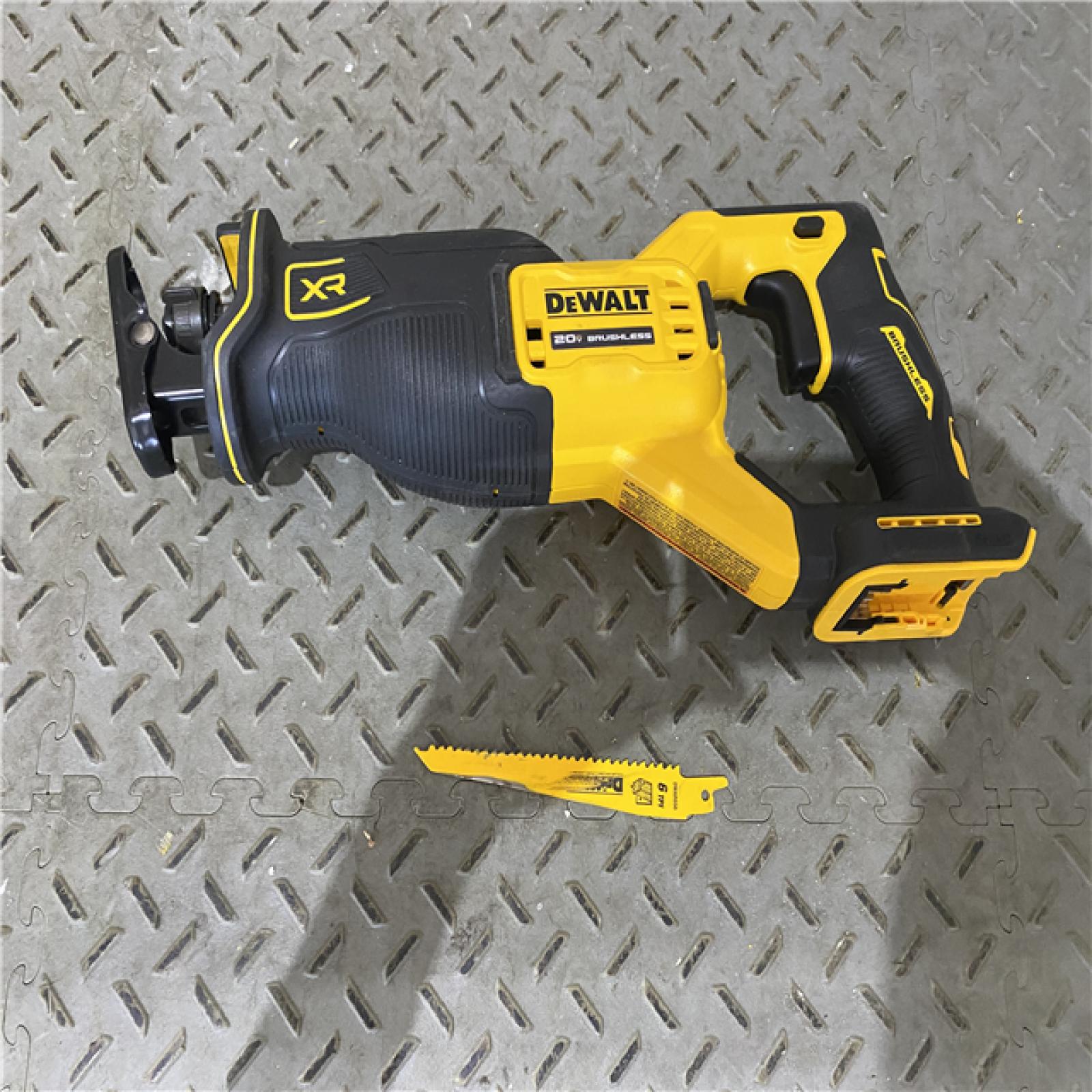 Houston location AS-IS DEWALT 20V MAX XR Cordless Brushless Reciprocating Saw (Tool Only)