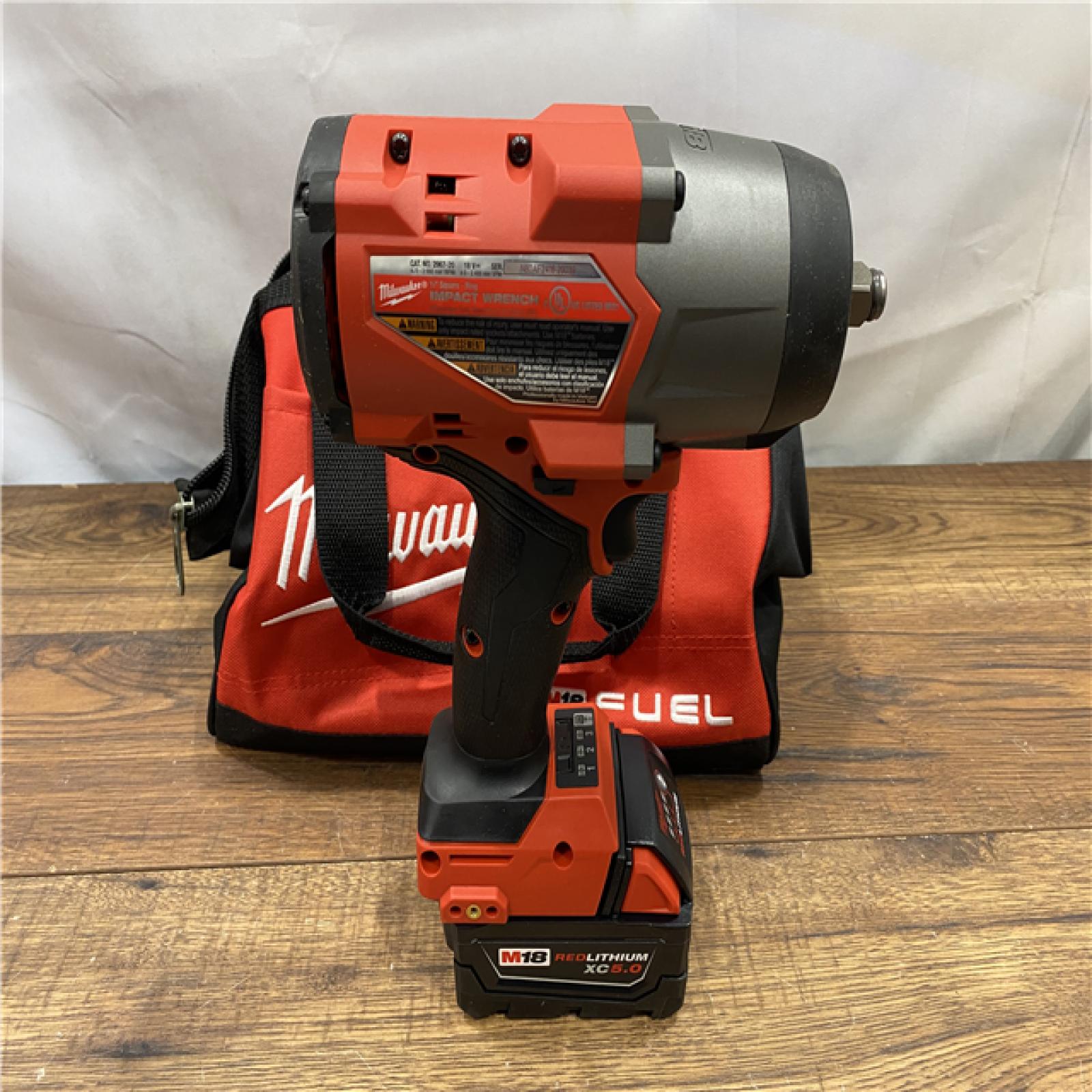 AS IS Milwaukee M18 1/2 in. Cordless Brushless High Torque Impact Wrench Kit (Battery & Charger)