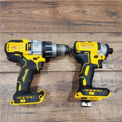 AS-IS 20V MAX Cordless Brushless Hammer Drill/Driver 2 Tool Combo Kit with FLEXVOLT ADVANTAGE