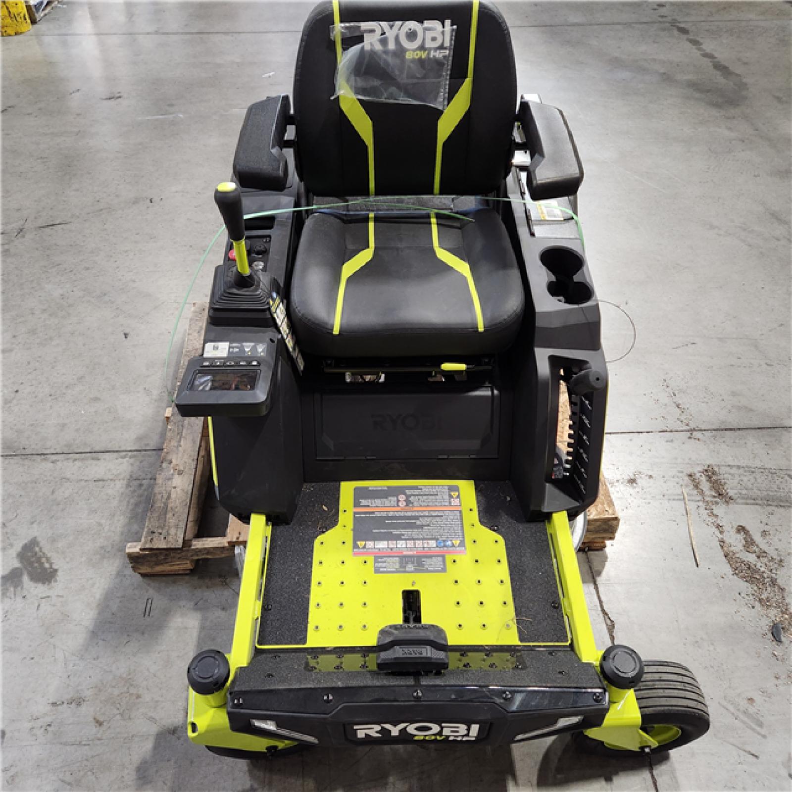 DALLAS LOCATION - AS-S RYOBI 80V HP Brushless 30 in. Battery Electric Cordless Zero Turn Riding Mower