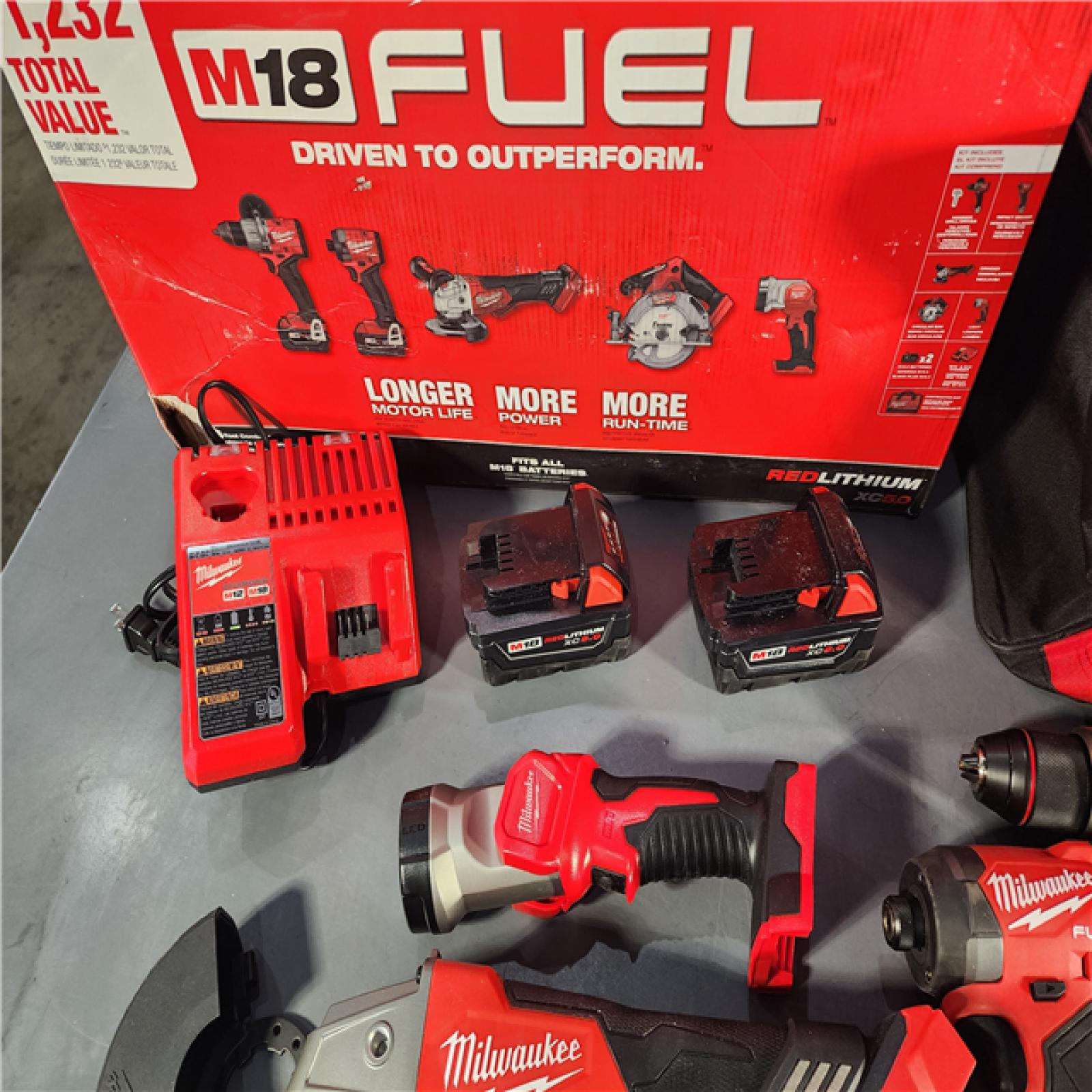 HOUSTON LOCATION - AS-IS Milwaukee  M18 FUEL 5-TOOL COMBO KIT