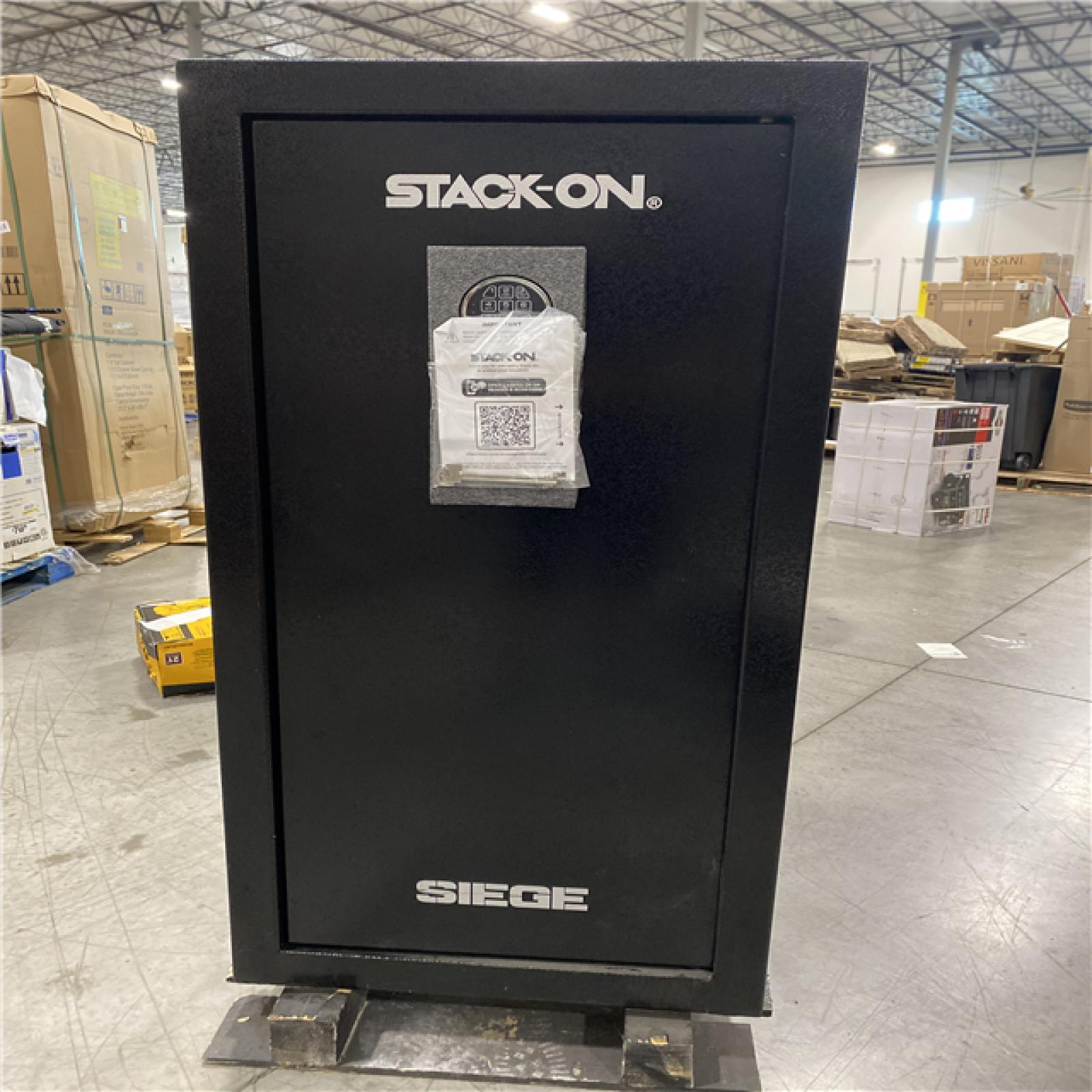 DALLAS LOCATION - STACK-ON Siege 28-Gun Fireproof with Electronic Lock Gun Safe, Black