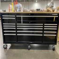 DALLAS LOCATION - Husky Tool Storage 72 in. W Standard Duty Gloss Black Mobile Workbench Tool Chest