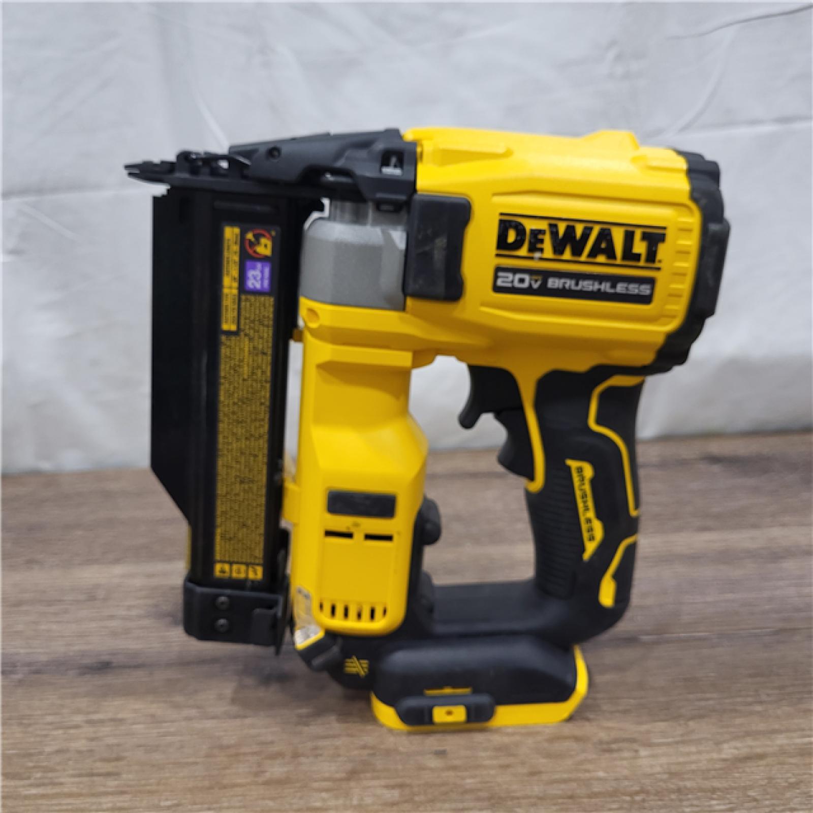 AS-IS DeWalt 20V MAX 23 Ga. Cordless Compact Pin Nailer Tool Only 20 V