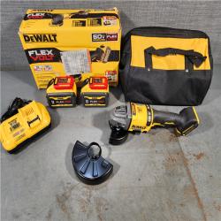 HOUSTON LOCATION - AS-IS (APPEARS LIKE NEW) DeWalt Flexvolt 60V Max Cordless Grinder  4.5 in; 6 in  Kit  1 KT (115-DCG418X2)