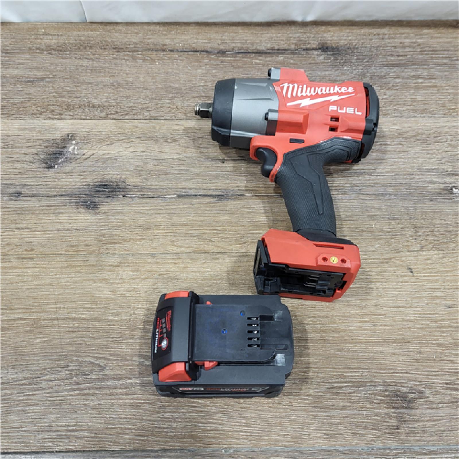 AS-IS Milwaukee M18 1/2 in. Cordless Brushless High Torque Impact Wrench Kit (Battery & Charger)