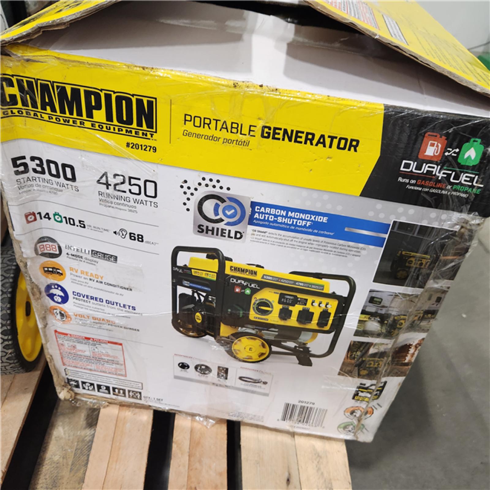 Dallas Location - As-Is Champion 201279 5300W Dual Fuel Generator