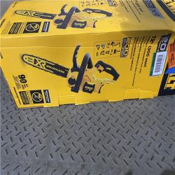 Houston location AS-IS DEWALT 20V MAX 12in. Brushless Cordless Battery Powered Chainsaw (Tool Only)