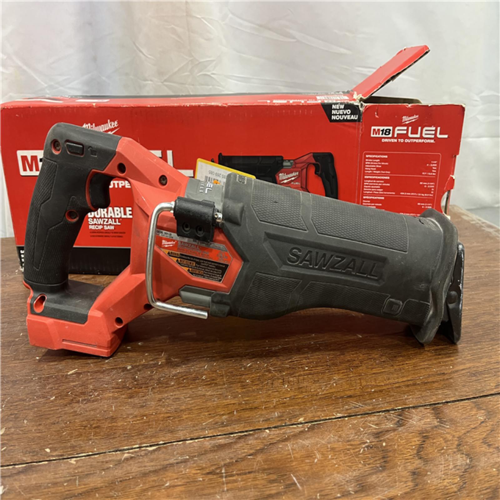 AS-ISMilwaukee M18 Fuel Sawzall Brushless Cordless Reciprocating Saw - No Charger, No Battery, Bare Tool Only